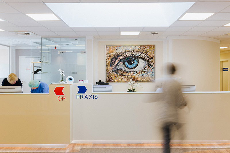 Arztsuche: Bild des Eingangsbereiches der Augenärztlichen Gemeinschaftspraxis Ostholstein